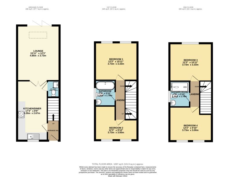 Floorplan for The Mews, Rowsley Grove, Stockport, Greater Manchester