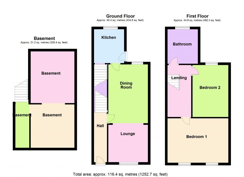 Floorplan for Countess Street, Heaviley, Stockport