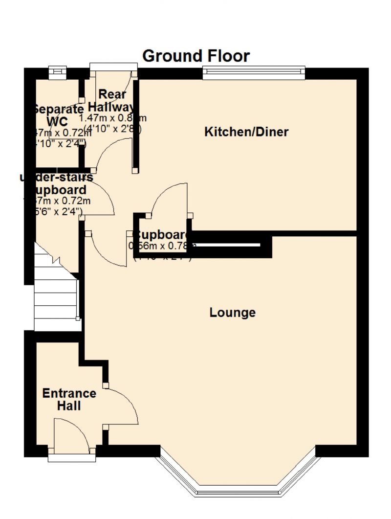 Floorplan for Easthaven Avenue, Clayton, Manchester