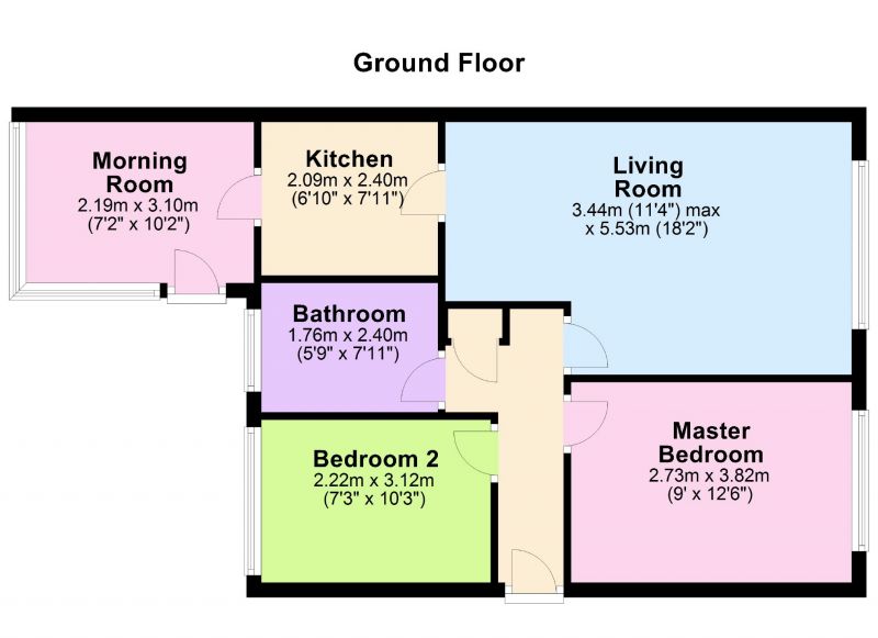 Floorplan for Dellside, Bredbury, Stockport