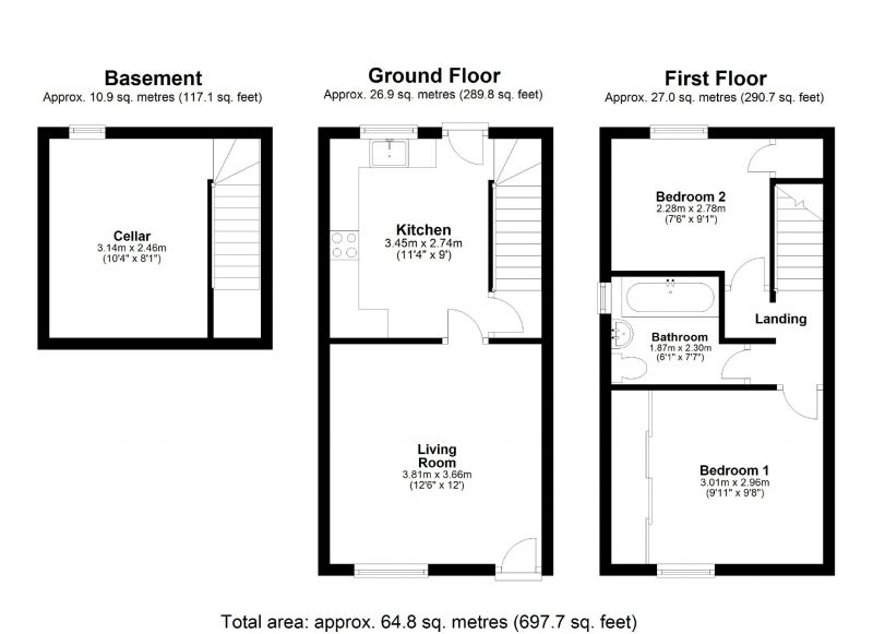 Floorplan for Dundonald Street, Heaviley, Stockport