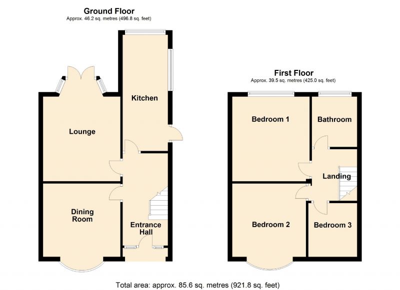 Floorplan for Lincoln Avenue, Manchester