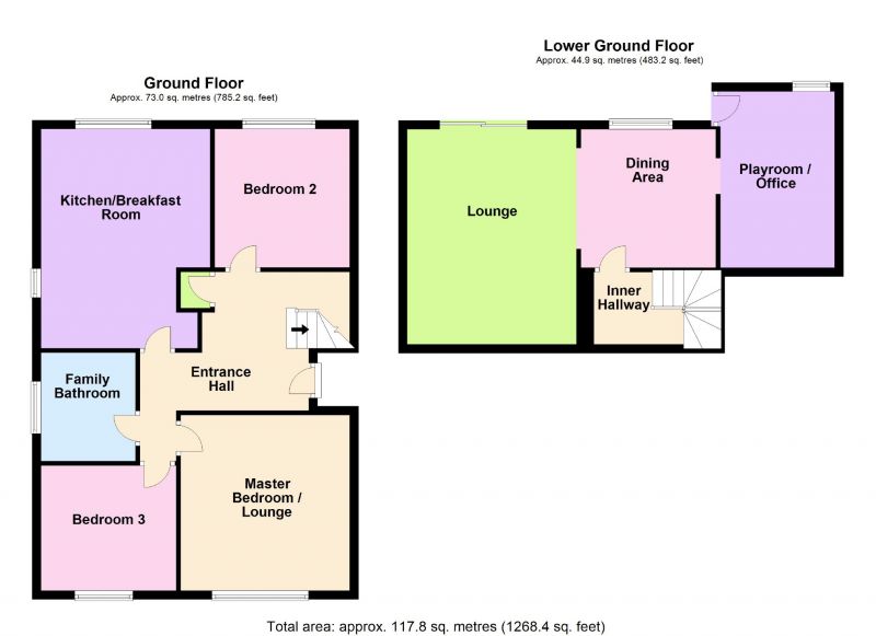 Floorplan for Kipling Close, Offerton, Stockport