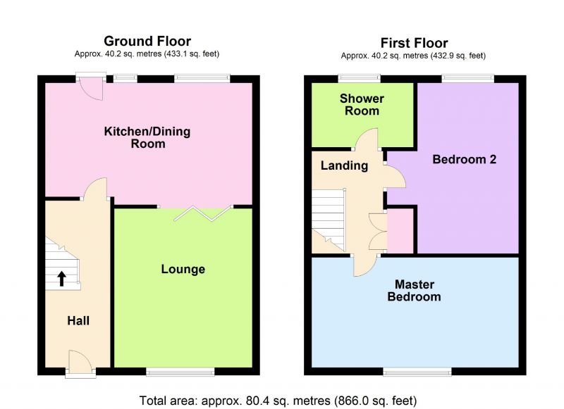 Floorplan for Otterburn Place, Offerton, Stockport
