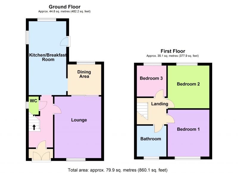 Floorplan for Poise Close, Hazel Grove, Stockport