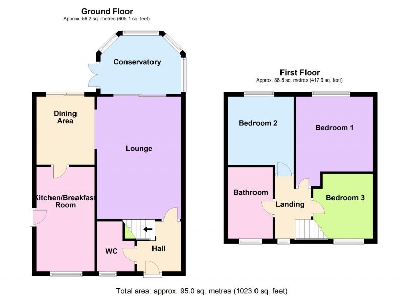 Floorplan for Brookside Ave, Offerton, Stockport