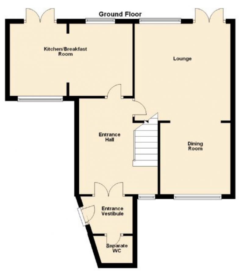 Floorplan for Kempton Close, Hazel Grove, Stockport
