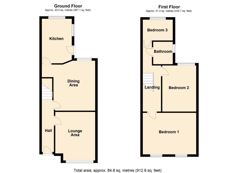 Floorplan for Whalley Avenue, Levenshulme, Manchester