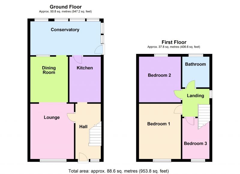 Floorplan for Kenilworth Drive, Hazel Grove, Stockport
