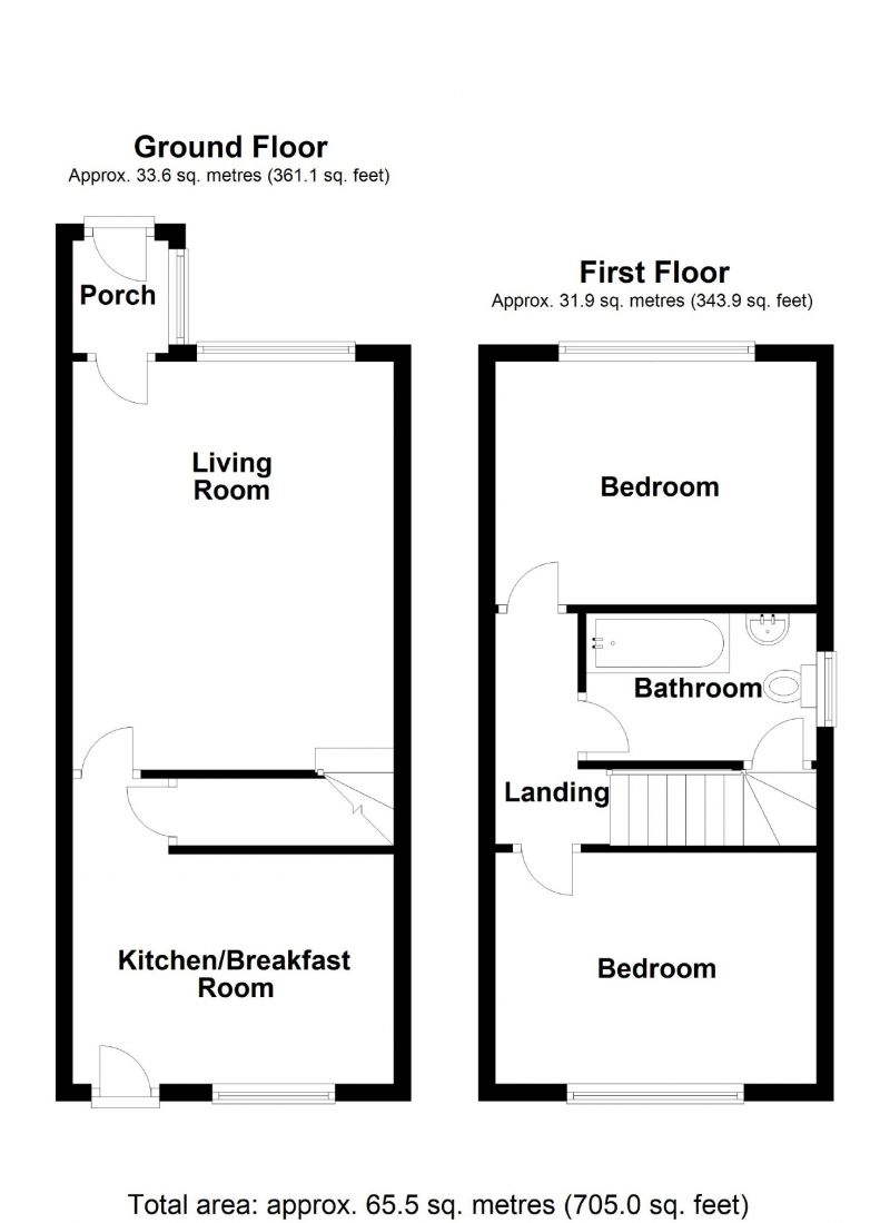 Floorplan for Avon Close, Marple, Stockport
