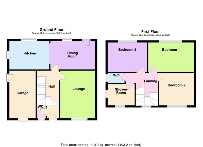 Floorplan for Churchill Crescent, Marple, Stockport