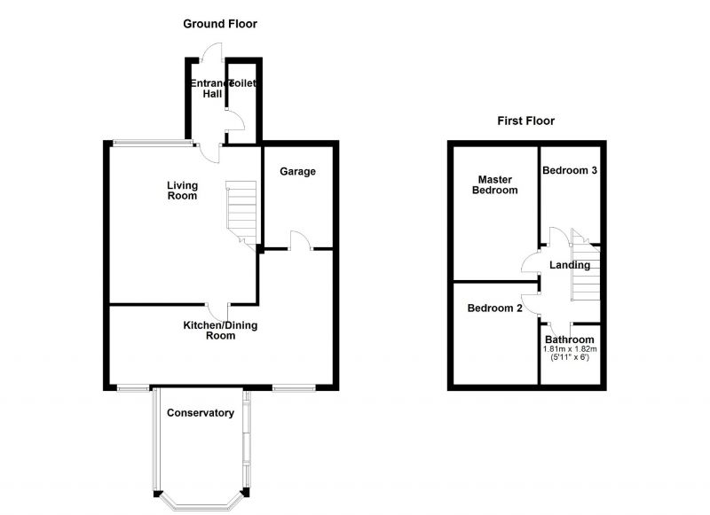Floorplan for Benedict Drive, Dukinfield