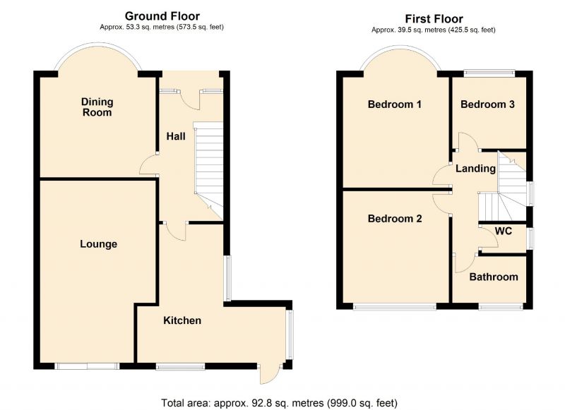Floorplan for Rushyfield Crescent, Romiley, Stockport
