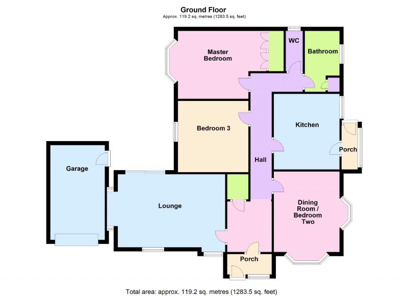 Floorplan for Cotswold Avenue, Hazel Grove, Stockport