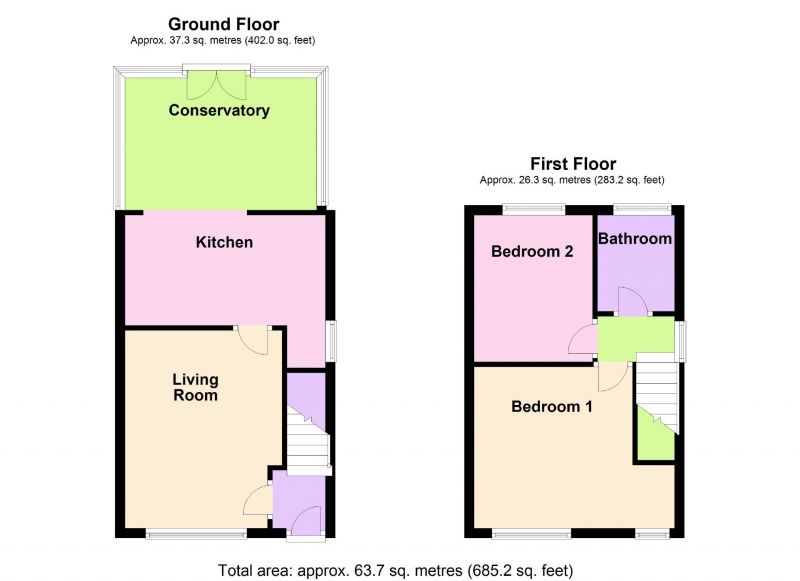 Floorplan for Doric Avenue, Bredbury, Stockport