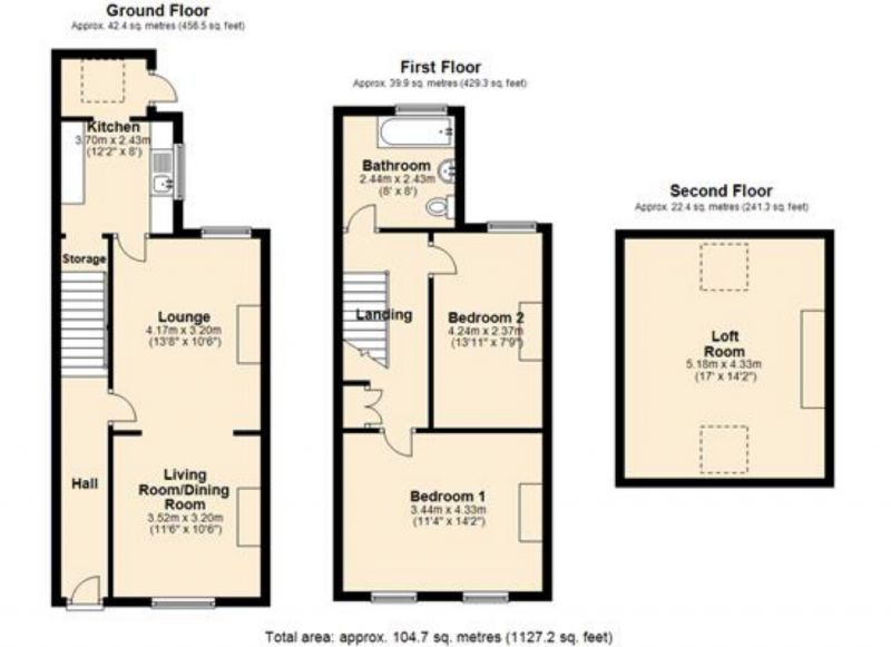 Floorplan for Royles Place, Northwich, Cheshire