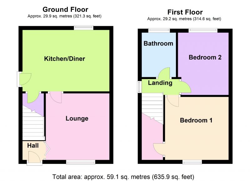 Floorplan for The Quadrant, Offerton, Stockport