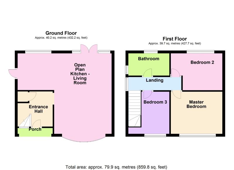 Floorplan for Dellside, Bredbury, Greater Manchester
