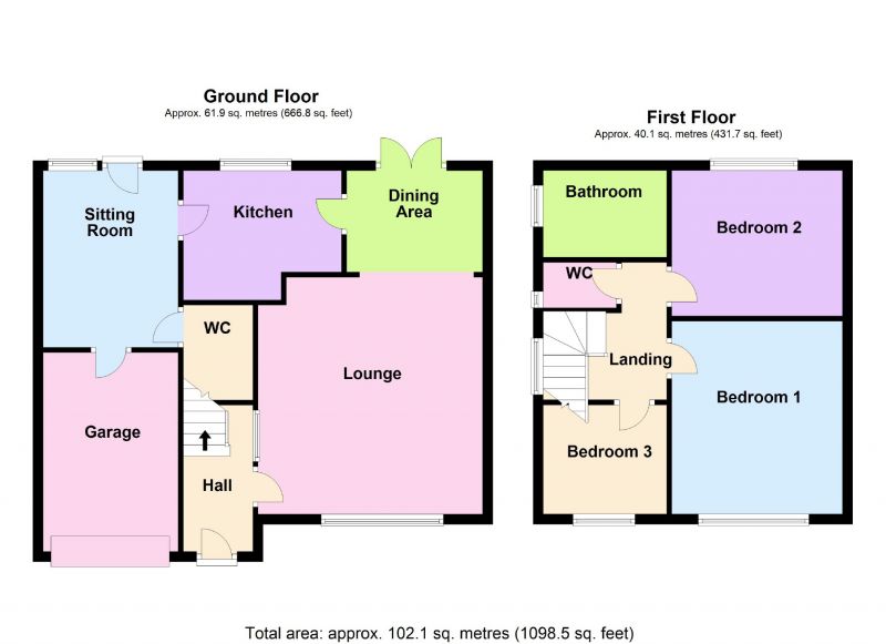 Floorplan for Bean Leach Drive, Offerton, Stockport