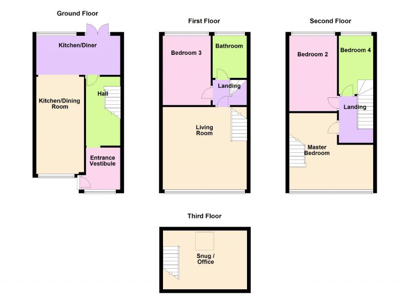 Floorplan for Legh Drive, Woodley, Stockport