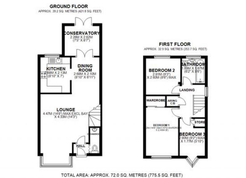 Floorplan for Maple Grove, Firdale Park, Cheshire