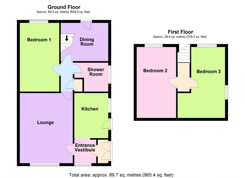 Floorplan for Lyndhurst Avenue, Hazel Grove, Stockport