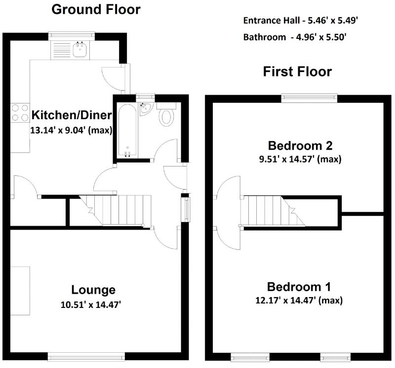 Floorplan for Yew Tree Road, Manchester