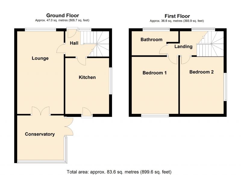 Floorplan for Heathcote Gardens, Romiley, Stockport