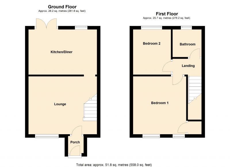 Floorplan for Bracewell Close, Levenshulme