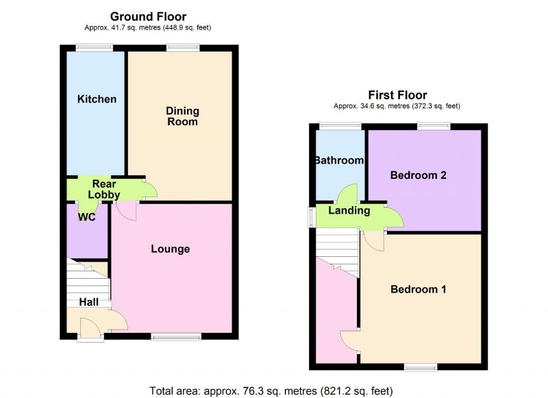 Floorplan for Dalby Grove, Offerton, Stockport