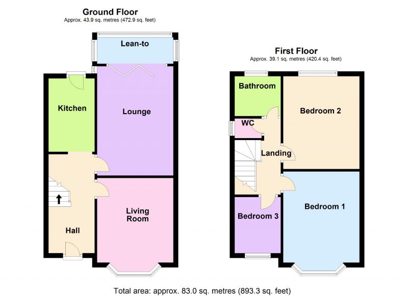 Floorplan for Northcliffe Road, Offerton, Stockport