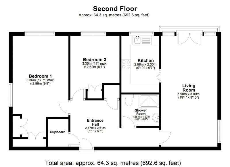 Floorplan for Highfield House, Beechfield Road, Stockport
