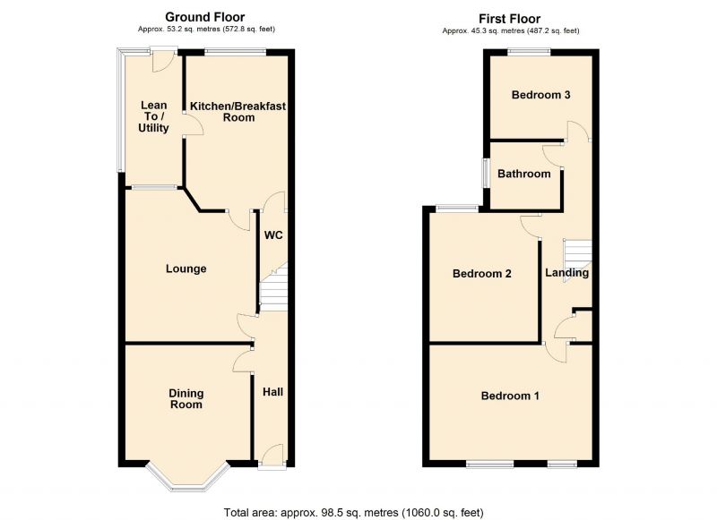Floorplan for Hector Road, Manchester