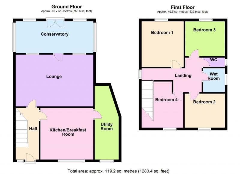 Floorplan for Sandhurst Road, Mile End, Stockport