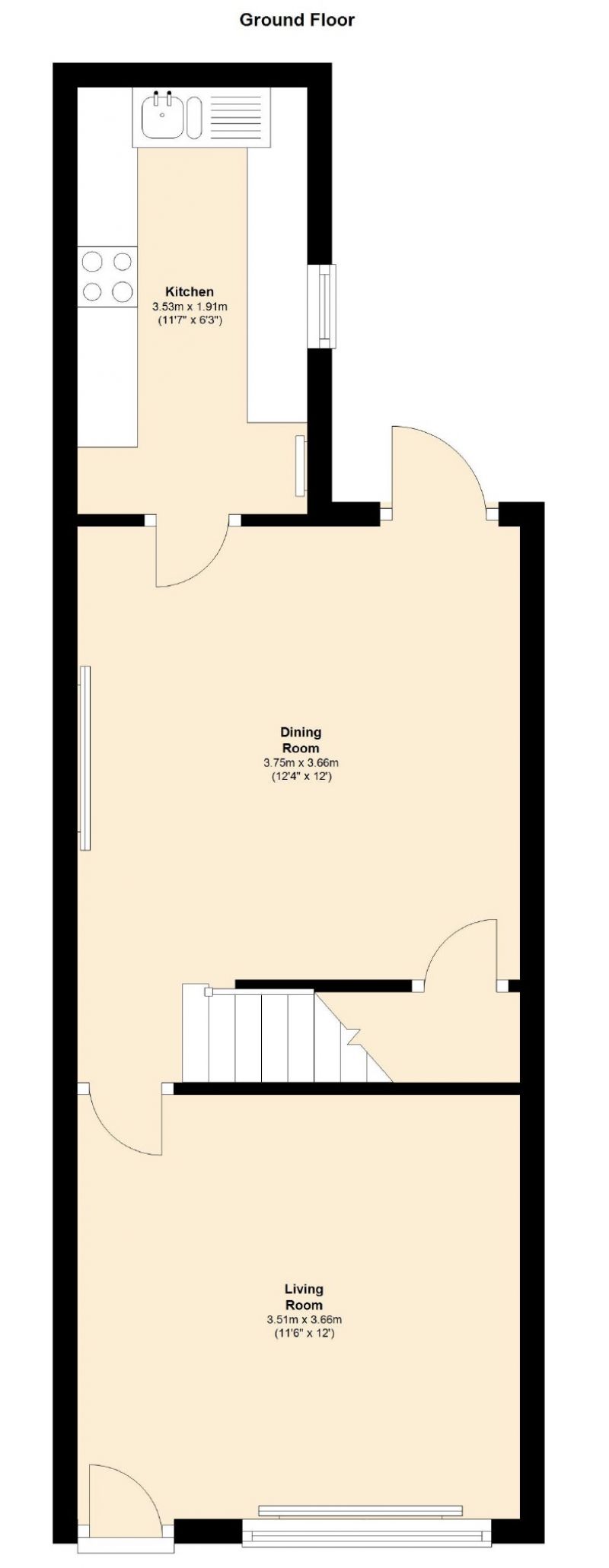 Floorplan for Yule Street, Edgeley, Stockport