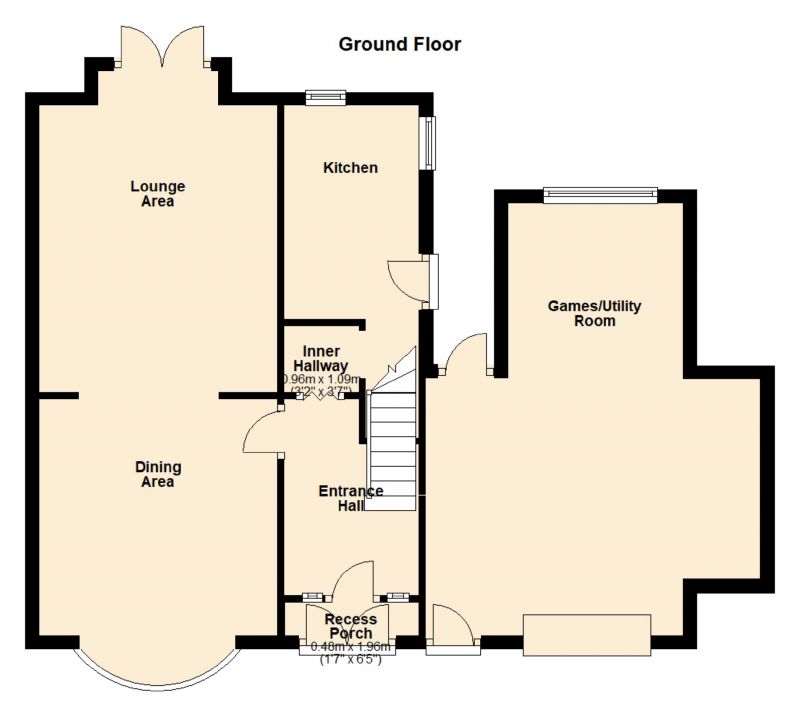 Floorplan for Kenilworth Grove, Audenshaw, Manchester
