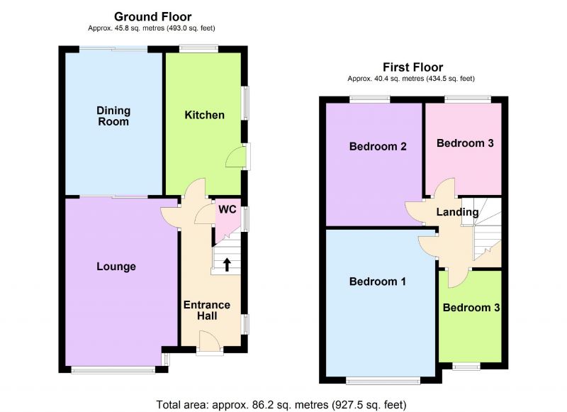 Floorplan for Knowsley Road, Hazel Grove, Stockport