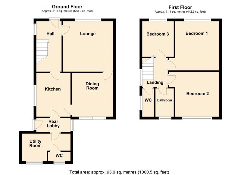 Floorplan for Alamein Drive, Romiley, Stockport