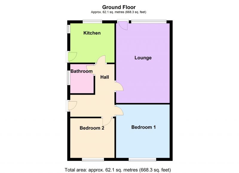 Floorplan for Borth Avenue, Offerton, Stockport