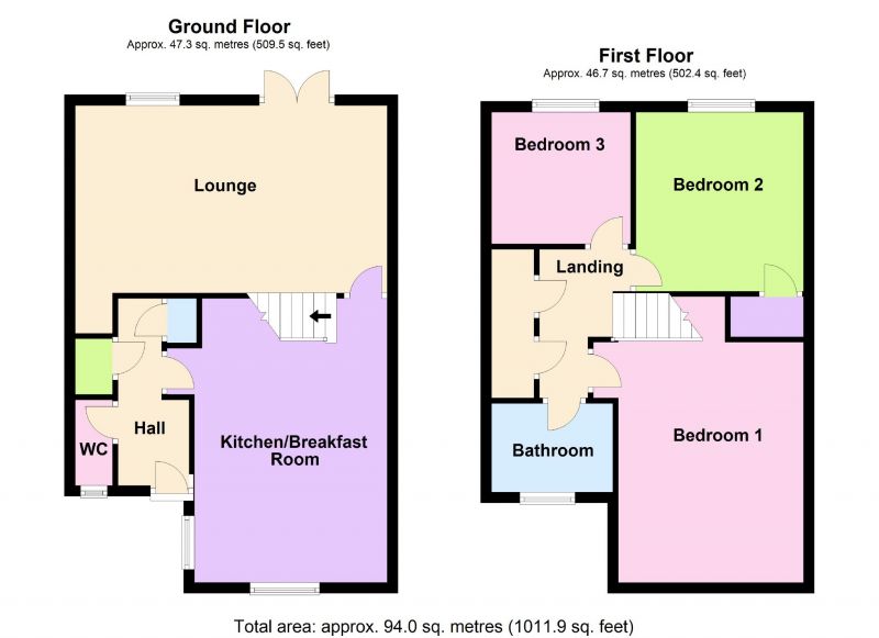 Floorplan for Lochmaddy Close, Hazel Grove, Stockport