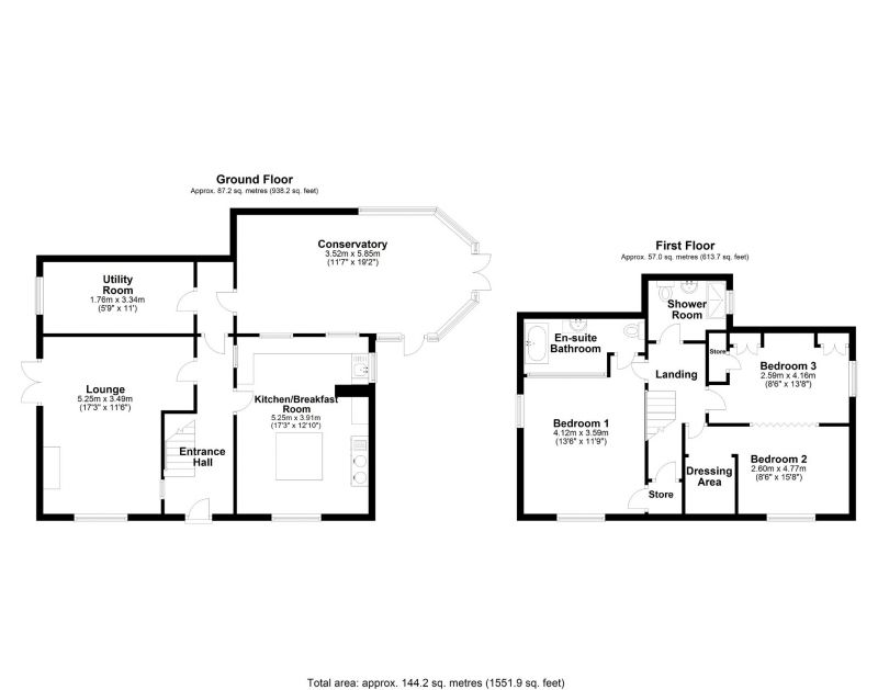 Floorplan for Blue Cap Cottages, Hartford, Cheshire