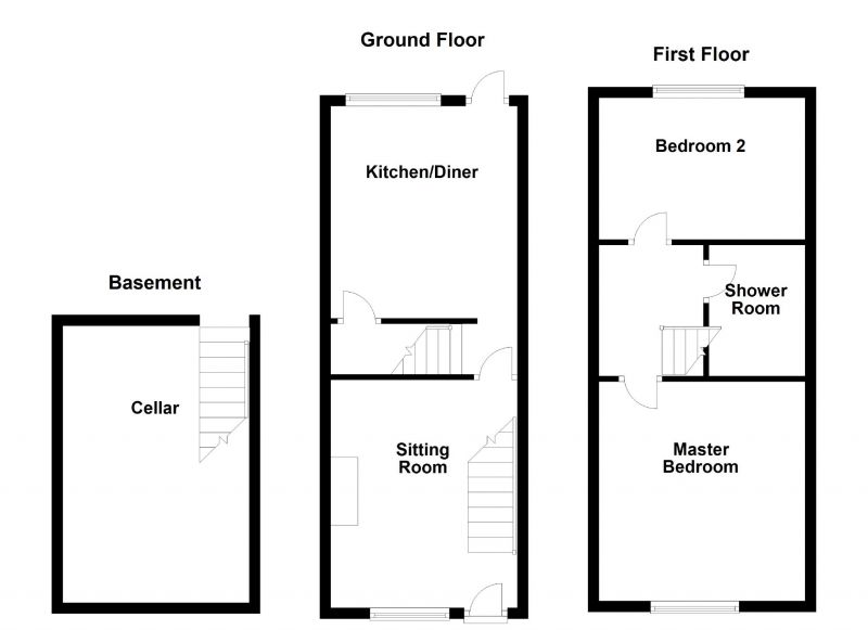 Floorplan for Heap Street, Burnley
