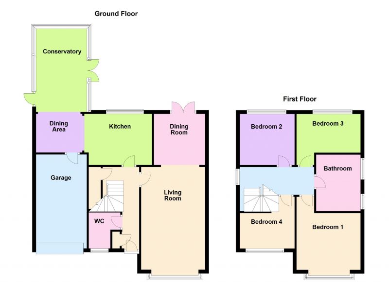 Floorplan for Werneth Hollow, Woodley, Stockport