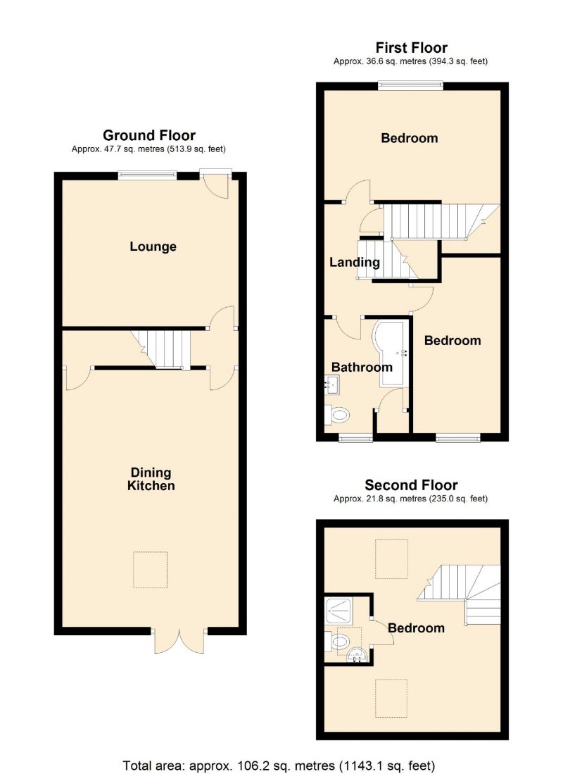 Floorplan for Sunwell Terrace, Marple, Stockport