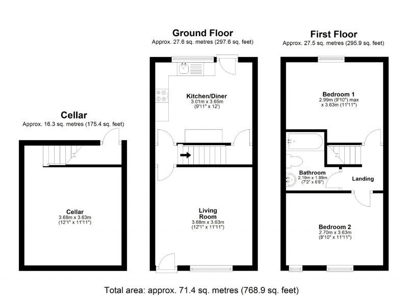 Floorplan for Herbert Street, Edgeley, Stockport
