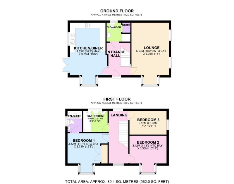 Floorplan for Groves Way, Moulton, Cheshire