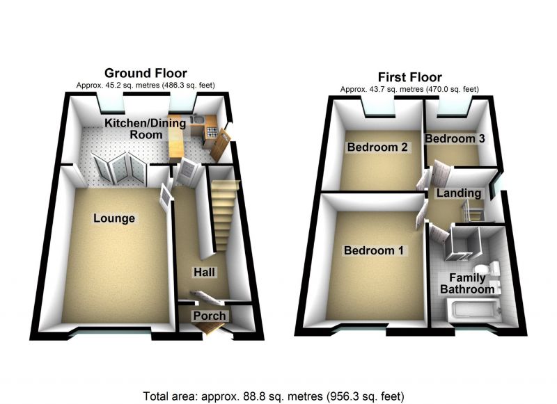 Floorplan for Zurich Gardens, Bramhall, Stockport