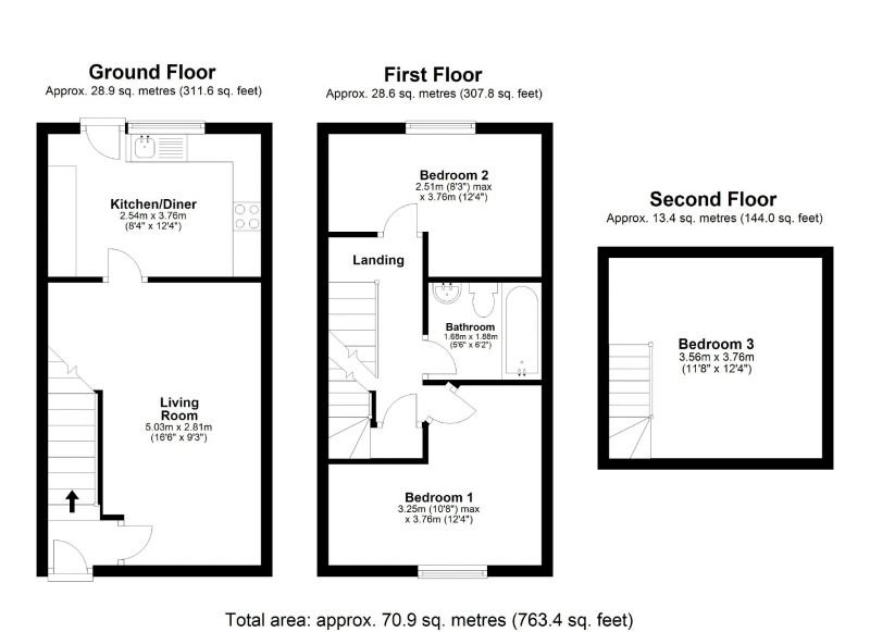 Floorplan for Grenville Street, Edgeley, Stockport