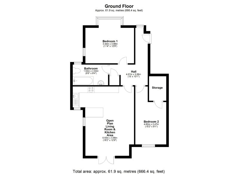 Floorplan for Rostrevor House, Rostrevor Road, Davenport, Stockport