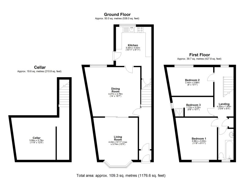 Floorplan for Moscow Road, Edgeley, Stockport